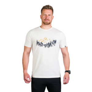 Pánske turistické tričko s krátkym rukávom - NORTHFINDER-KORY-377-white Biela XXL