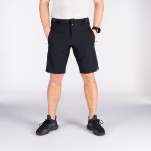 Pánske cyklistické nohavice - NORTHFINDER-LONNIE 2v1 Čierna XL 2