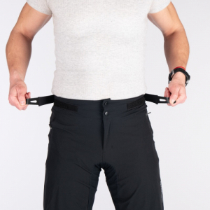 Pánske cyklistické nohavice - NORTHFINDER-LONNIE 2v1 Čierna XL 5