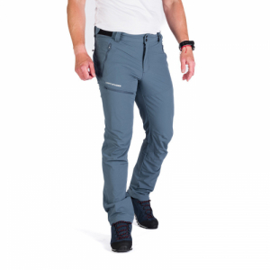 Pánske turistické nohavice - NORTHFINDER-MAXWELL-479-jeans Modrá XL