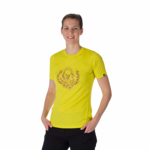 Dámske tričko s krátkym rukávom - NORTHFINDER-MILDRED-337-limegree Žltá L