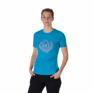 Dámske tričko s krátkym rukávom - NORTHFINDER-MILDRED-530-royalblue Modrá L