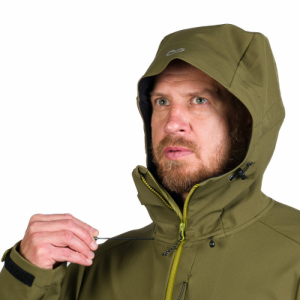 Pánska turistická softshellová bunda - NORTHFINDER-MONTE-349-olive Zelená XXL 5