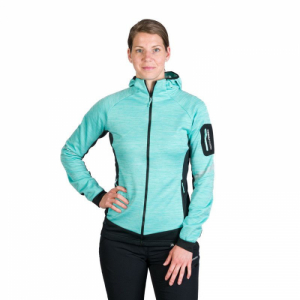 Dámska turistická mikina so zipsom - NORTHFINDER-PAT-653-lightblueblack Modrá L 1