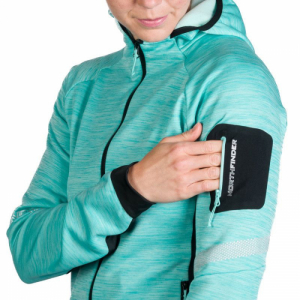 Dámska turistická mikina so zipsom - NORTHFINDER-PAT-653-lightblueblack Modrá L 5