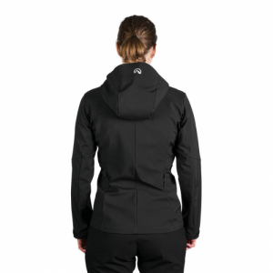 Dámska turistická softshellová bunda - NORTHFINDER-PATTY-269-black Čierna XL 4