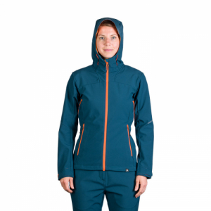 Dámska turistická softshellová bunda - NORTHFINDER-PATTY-526-inkblue Modrá XL 2