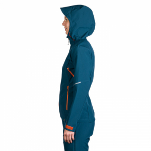Dámska turistická softshellová bunda - NORTHFINDER-PATTY-526-inkblue Modrá XL 3