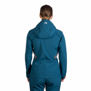 Dámska turistická softshellová bunda - NORTHFINDER-PATTY-526-inkblue Modrá XL 4