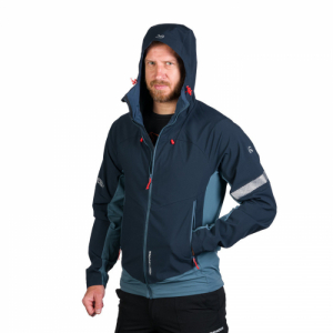 Pánska turistická softshellová bunda - NORTHFINDER-RANDAL-387-blueblue Modrá XXL 2