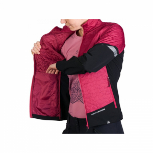 Dámska turistická bunda - NORTHFINDER-THERESA-577-cherryblack Ružová XL 4