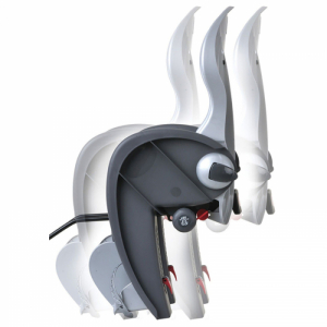 Detská sedačka na bicykel - POLISPORT-Wallaby Deluxe Šedá 2