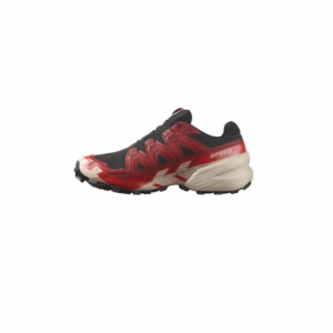 Pánska bežecká trailová obuv - SALOMON-Speedcross 6 GTX black/red dalhia/poppy red Červená 46 2/3 2