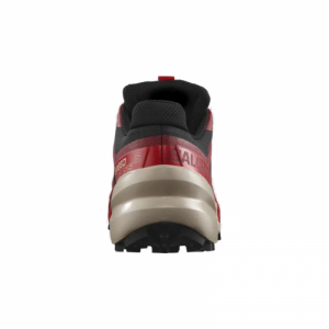 Pánska bežecká trailová obuv - SALOMON-Speedcross 6 GTX black/red dalhia/poppy red Červená 46 2/3 3