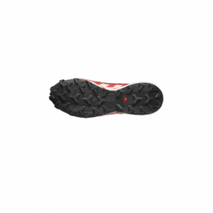 Pánska bežecká trailová obuv - SALOMON-Speedcross 6 GTX black/red dalhia/poppy red Červená 46 2/3 5