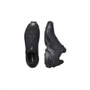 Pánska bežecká trailová obuv - SALOMON-Speedcross 6 Wide black/black/phantom Čierna 46 3