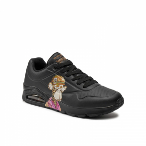 Pánska rekreačná obuv - SKECHERS-Snoop Dogg Uno Dr. Bombay black Čierna 46