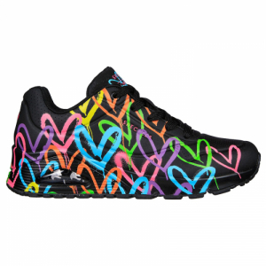 Dámska vychádzková obuv - SKECHERS-Uno Highlight Love black/multi Čierna 42 1