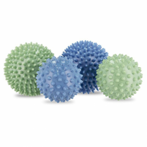 Masažna lopta - SPOKEY-GRESPI DUO massage balls 6,5: 9 cm Čierna