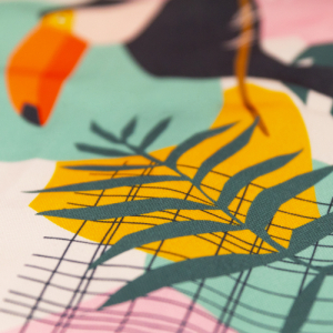 Bavlnený obal na podložku - SPOKEY-HOME JUNGLE cover Zelená 74/19 cm 4