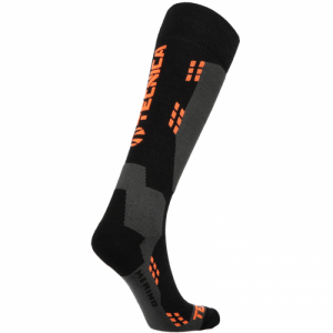 Lyžiarske podkolienky (ponožky) - TECNICA-Merino ski socks, black/orange Čierna 39/42 1