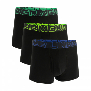 Pánske boxerky - UNDER ARMOUR-M UA Perf Cotton 3in-BLK 002 Čierna XL