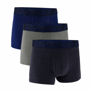 Pánske boxerky - UNDER ARMOUR-M UA Perf Cotton 3in-NVY Modrá XXL