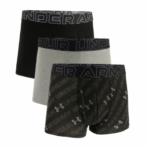 Pánske boxerky - UNDER ARMOUR-M UA Perf Cotton Nov 3in-BLK Čierna XL