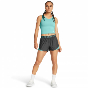 Dámske tréningové kraťasy - UNDER ARMOUR-Play Up Shorts 3.0-GRY 058 Šedá M 3