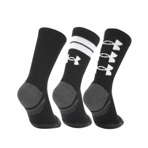 Ponožky - UNDER ARMOUR-UA Perf Tech Nov 3pk Crew-BLK Čierna 36/41 1