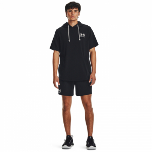 Pánske teplákové kraťasy - UNDER ARMOUR-UA Rival Terry 6in Short-BLK Čierna L 3