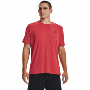 Pánske tréningové tričko s krátkym rukávom - UNDER ARMOUR-UA Rush Energy SS-PNK Ružová XXL