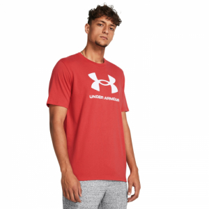 Pánske tričko s krátkym rukávom - UNDER ARMOUR-UA SPORTSTYLE LOGO UPDATE SS-RED Červená XXL