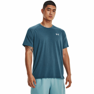 Pánske bežecké tričko s krátkym rukávom - UNDER ARMOUR-UA STREAKER TEE-BLU Modrá L