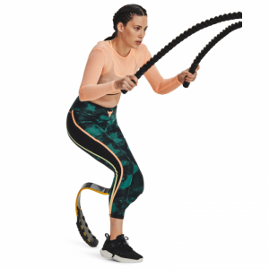 Dámske tréningové tričko s dlhým rukávom - UNDER ARMOUR PROJECT ROCK-UA PROJECT ROCK Sheer Mesh LS-ORG Oranžová M 3