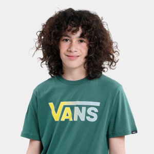 Chlapčenské tričko s krátkym rukávom - VANS-BY CLASSIC LOGO FILL BOYS-Green Zelená S 3