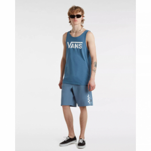 Pánske tričko bez rukávov - VANS-MN CLASSIC TANK-Blue Modrá XS 2