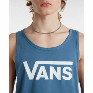 Pánske tričko bez rukávov - VANS-MN CLASSIC TANK-Blue Modrá XS 3