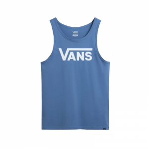 Pánske tričko bez rukávov - VANS-MN CLASSIC TANK-Blue Modrá XS 4