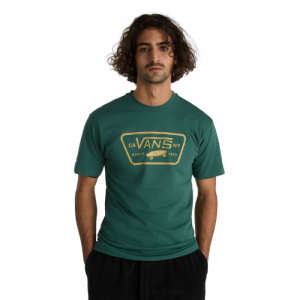 Pánske tričko s krátkym rukávom - VANS-MN FULL PATCH-Green Zelená XS