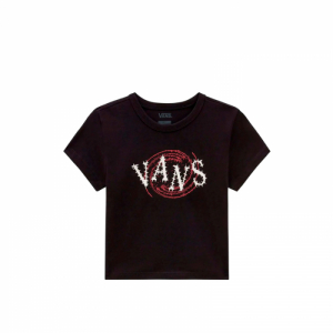 Dámske tričko s krátkym rukávom - VANS-SPIRAL DOWN MINI-Black Čierna XS 4