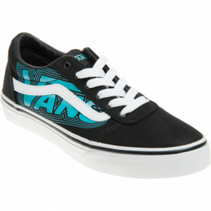 Chlapčenská rekreačná obuv - VANS-YT Ward Glow Vans Neon blue/black Čierna