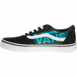 Chlapčenská rekreačná obuv - VANS-YT Ward Glow Vans Neon blue/black Čierna 2