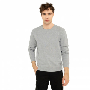 Pánska mikina - VOLCANO-B-ANDY-702M-GREY MEL Šedá XL