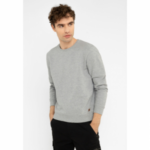 Pánska mikina - VOLCANO-B-ANDY-702M-GREY MEL Šedá XL 2