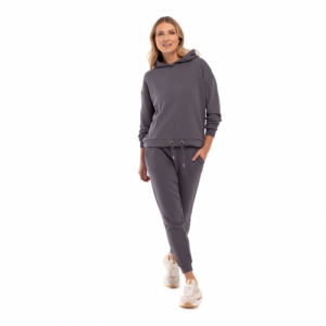 Dámska mikina s kapucňou - VOLCANO-B-MORE-702-GRAPHITE Šedá M 3