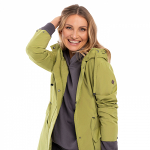 Dámsky kabát - VOLCANO-J-GIA-301-LIME Zelená M 2