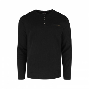 Pánske tričko s dlhým rukávom - VOLCANO-L-CASH-700-BLACK Čierna XL