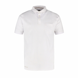 Pánske polo tričko s krátkym rukávom - VOLCANO-O-DRAGO-100-WHITE Biela XL