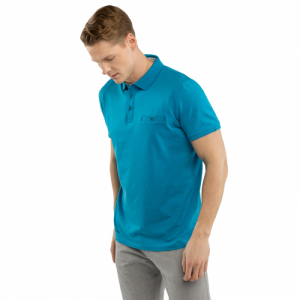 Pánske polo tričko s krátkym rukávom - VOLCANO-O-DYLAN-601-BLUE LIGHT Modrá XL